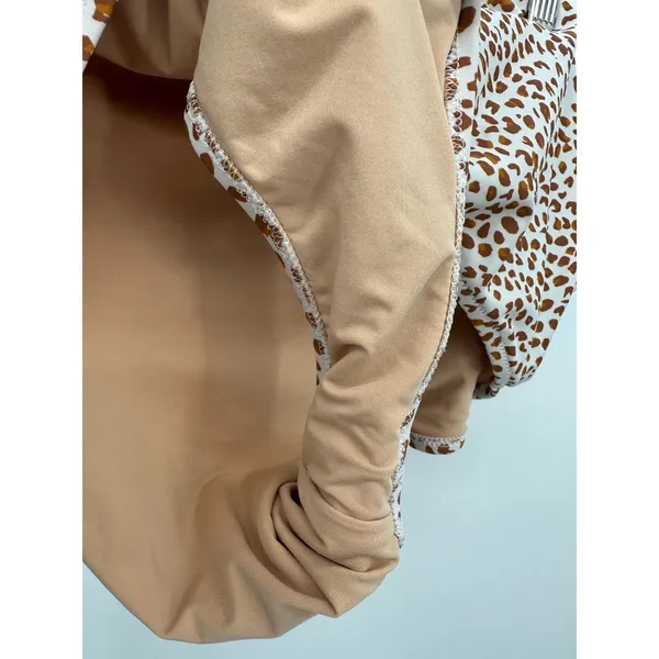 J. Crew Factory Womens Cheetah Printed high-waisted bikini‎ bottom Size 3X Swim - Image 3