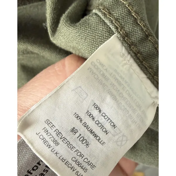Madewell Surplus Jacket Women's Small Army Green Utility Full-Zip Long-Sleeve - Image 5