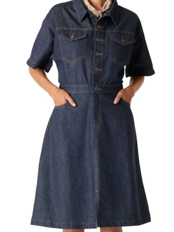 Levi's Levi Strauss Signature Vintage '95 desert rain wash shirtdress IN Desert Rain L - Image 4