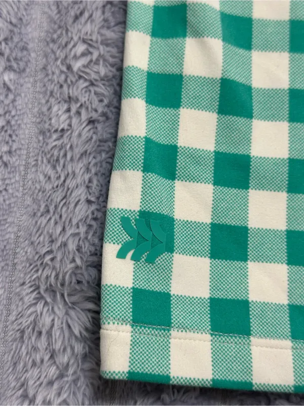 All in Motion Everyday Soft Halter Tank Top — Green Plaid — Size L - Image 5