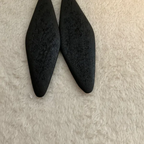Wooden Earrings Black - Image 2