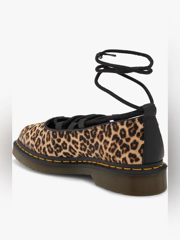 Dr. Martens Elphie II Leopard Hair-On Pointed Ballet Flats Size 7 NIB - Image 3