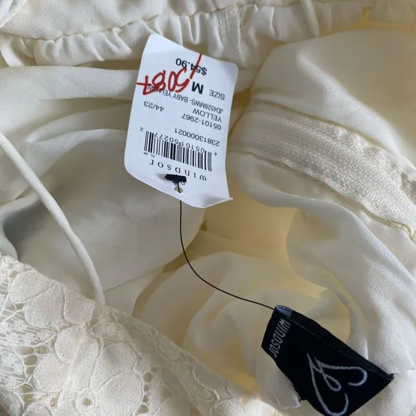 Windsor Cream Lace Midi Dress - Image 6