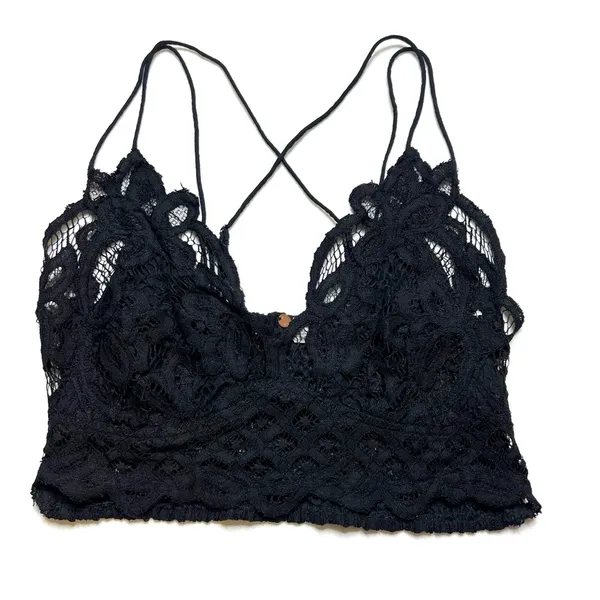 Free People Intimately FP Adella Longline Bralette in Black - Image 3