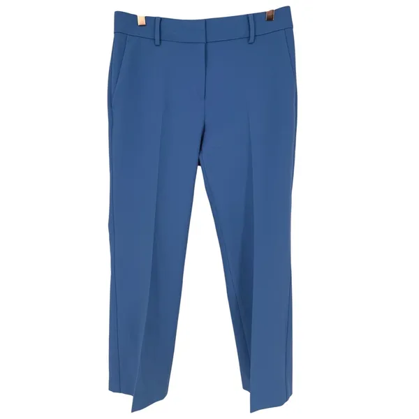 Ann Taylor Womens Jayne Straight Leg Trouser Pants Blue Size 4 Career Office - Image 5