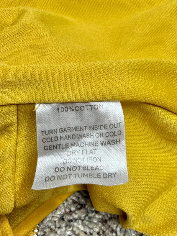 Tiger Mist Kinsley Crop Top Medium M Yellow Gold Square Neck Tie Bow Sleeveless - Image 6