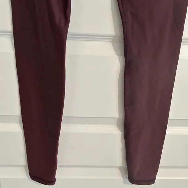 CRZ Yoga Fleece Lined Leggings Burgundy Purple Size XS - Image 9