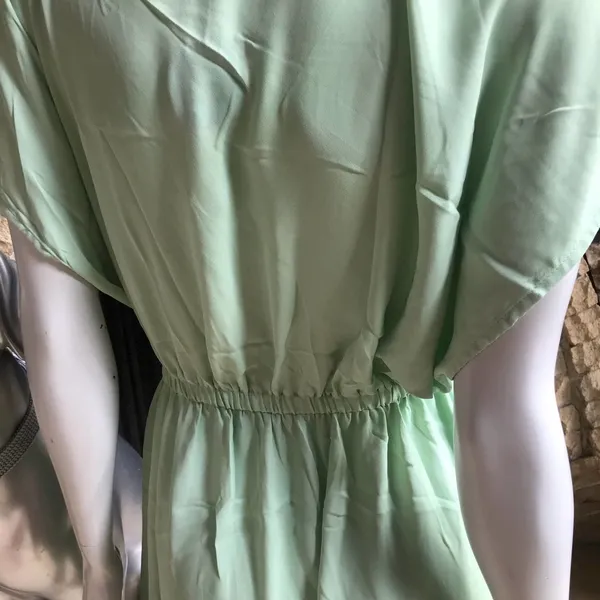 NEW Cupshe Short Sleeve V-Neck Mint Green Dress Cover Up Women's Size Medium - Image 6