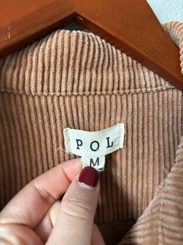 POL Tan Corduroy Denim Jacket - Image 8