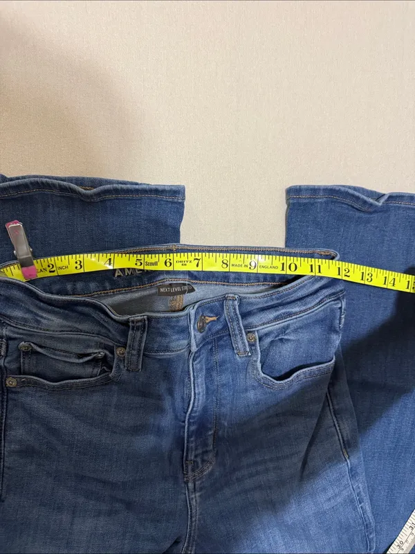 American Eagle Outfitters Flared Wide Leg Jeans - Blue - Image 5