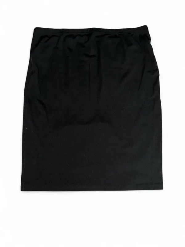 SheIn Maternity Black Cropped Sheer-Sleeve Mock Neck Top & Pencil Skirt 2 Piece Set - Image 7