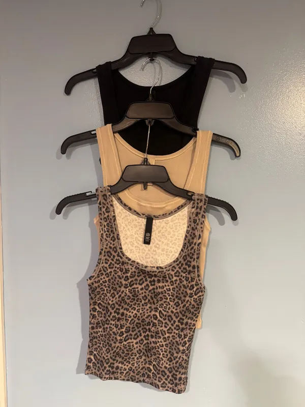 SKIMS Cotton Tank Snow Leopard  - Image 2