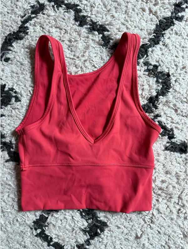 Lululemon Power Pivot Tank Carnation Red - Image 3