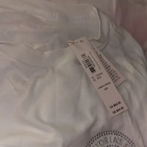 VICTORIA'S SECRET Flannel Long-Sleeve Short‎ Tee-Jama Set - Image 5