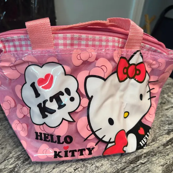 Hello Kitty Pink and White Cosmetic Case - Image 10