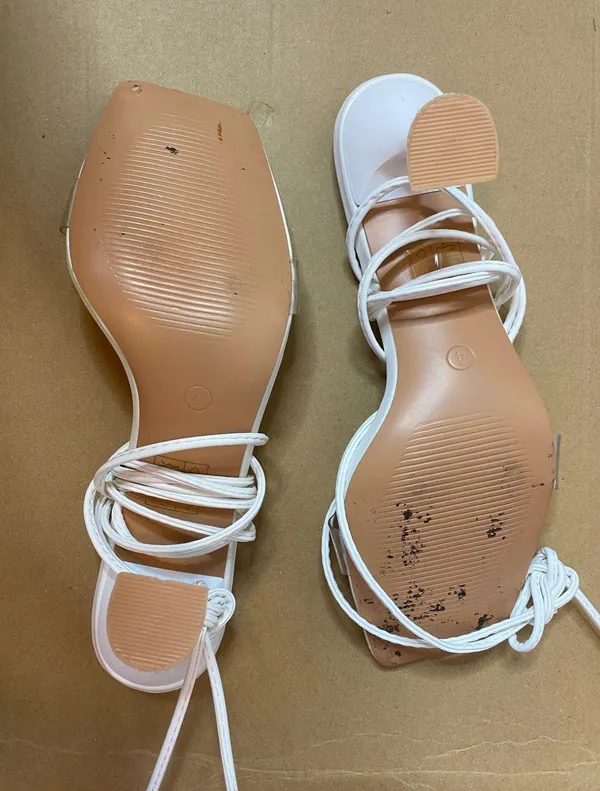 Missguided White Strap Heels - Image 3