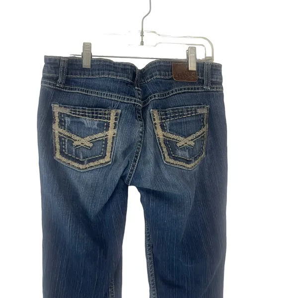 BKE Women's Size 28 Sabrina Western Medium‎ Wash Capri Jeans - Image 2