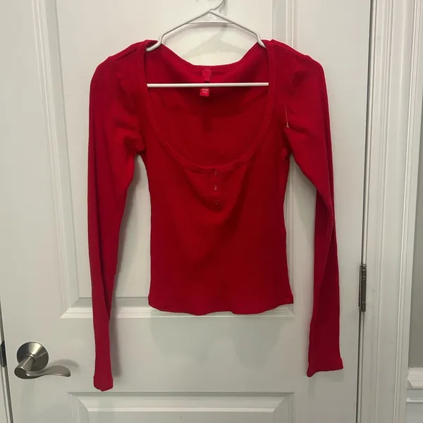 Skims Thermal Knit Henley Short Pajamas - Image 2