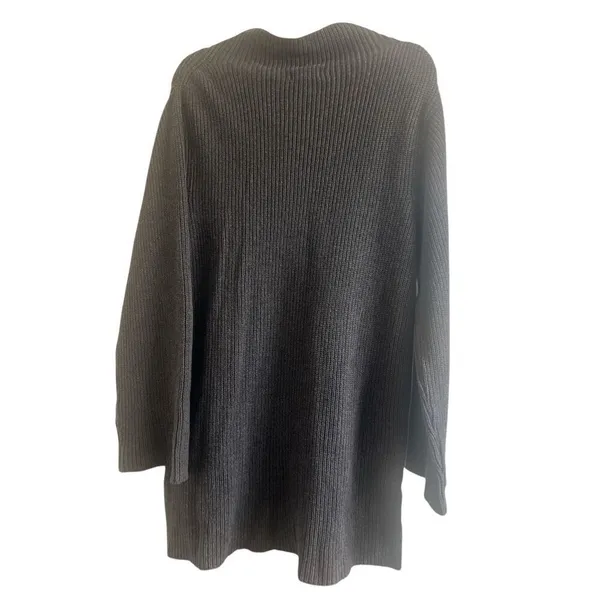 ✨Pact Women's Fisherman Knit Tunic Grey Sz Large Sweater✨ - Image 6