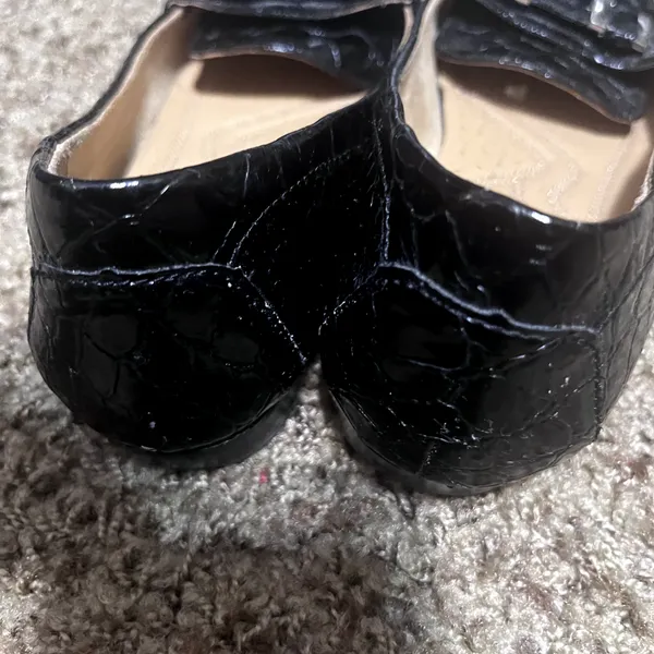 Naturalizer‎ Loafers Black Croc Flats womens 7.5 Slip On shoes Northall - Image 3