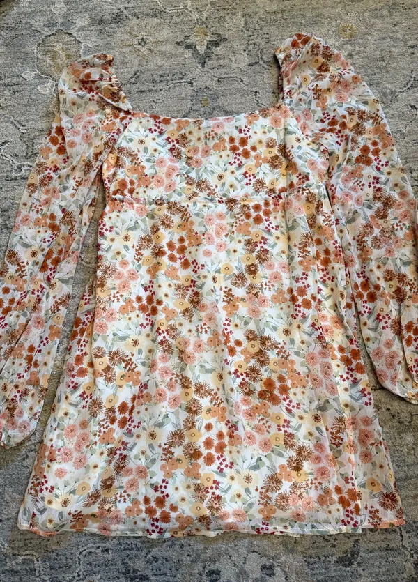 Sky to Moon Floral Dress Mini - Image 6