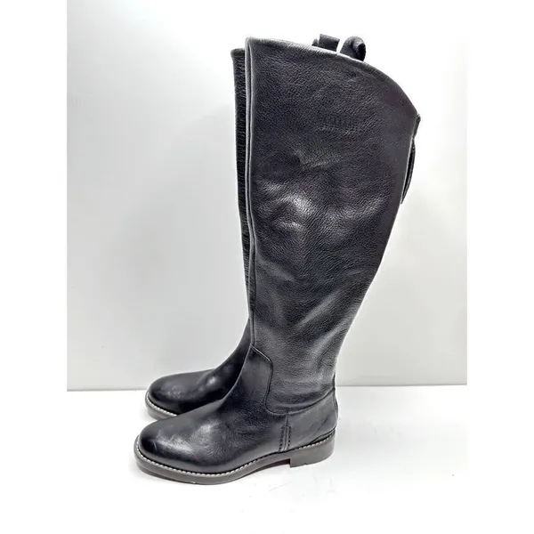Franco Sarto‎ Meyer Black Leather Knee High Boots Size 6 - Image 3