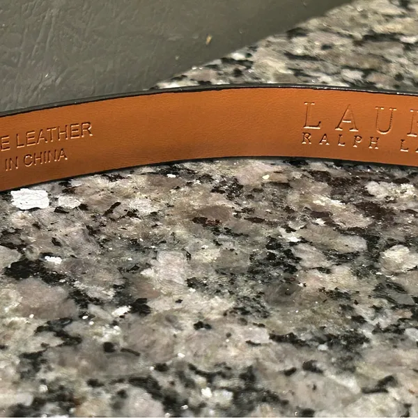 Ralph Lauren Brown Belt with Gold Buckle - Image 3
