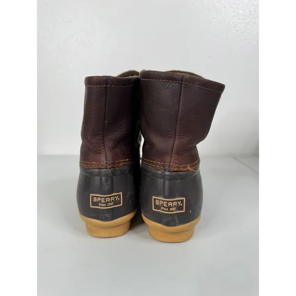 Sperry Black‎ Brown Waterproof Boots Size 8.5 - Image 3