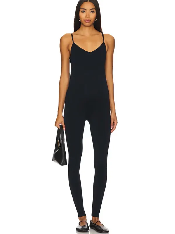 Hatch The Body Rib Unitard in Black - Image 2
