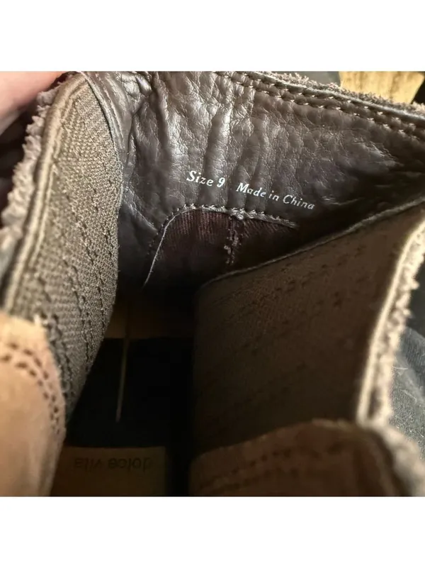 Dolce Vita Brown Suede Leather Ankle Cowboy Boots Size 9 - Image 9