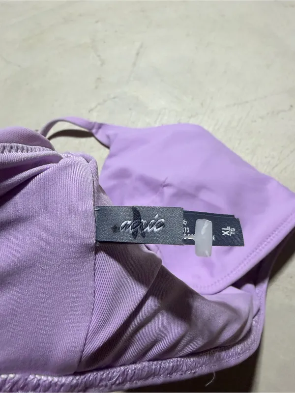 Aerie swim Lilac scoop bikini Top XL - Image 10
