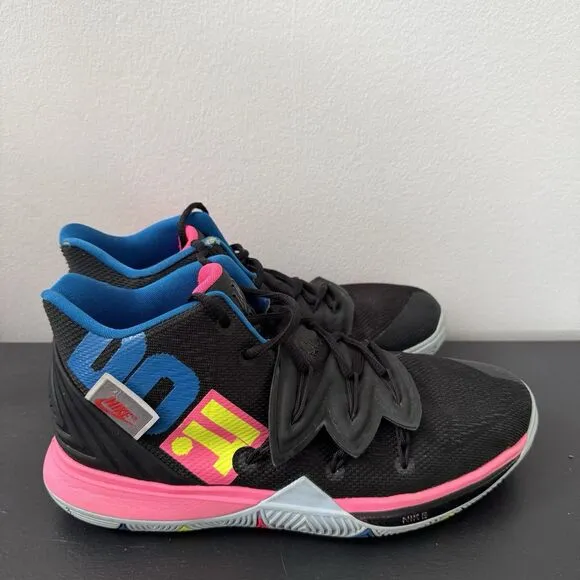 Nike Kyrie 5 Just‎ Do It Black Volt Hyper Pink (AO2918-003) Men's Size 7 W 8.5 - Image 3