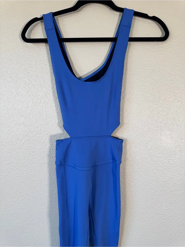 Free People Movement Blue Jumpsuit Womens XS Athletic Gym Workout One Piece - Image 11