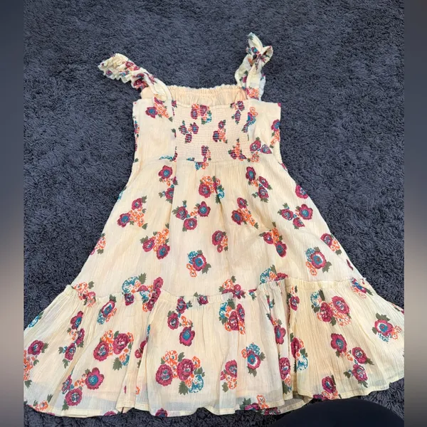 Urban Outfitters‎ Yellow Floral Ruffle Sleeve Dress - Image 3