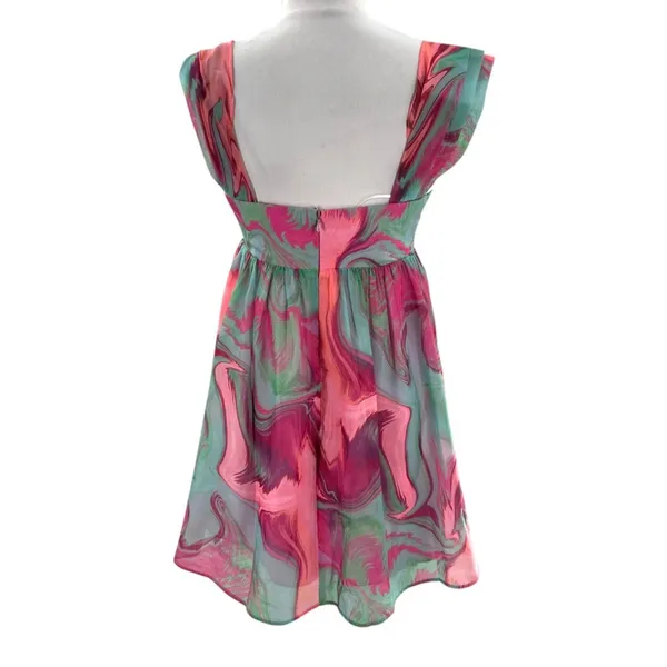 Amanda Uprichard Cindylou Babydoll Sleeveless Mini Dress Sz‎ S - Image 5