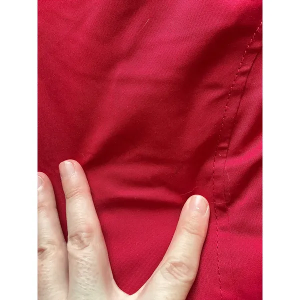 Hollister Ultimate Down Jacket Women's Medium Red/Black - Image 14