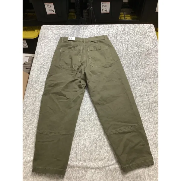 Alpine Design Womens Barrel Pant Vintage Olive Green High Rise Crop ADW24905 6. - Image 6