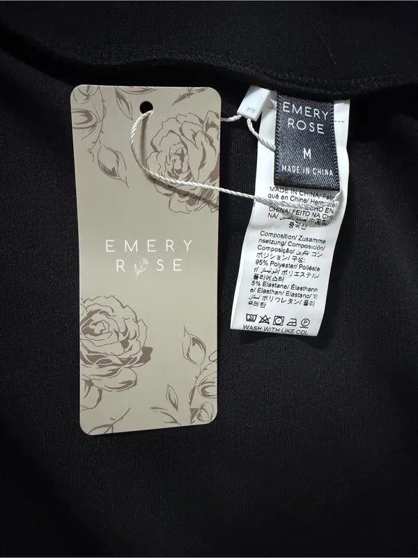Emery Rose Black High Waist pencil Skirt Size M NWT - Image 3