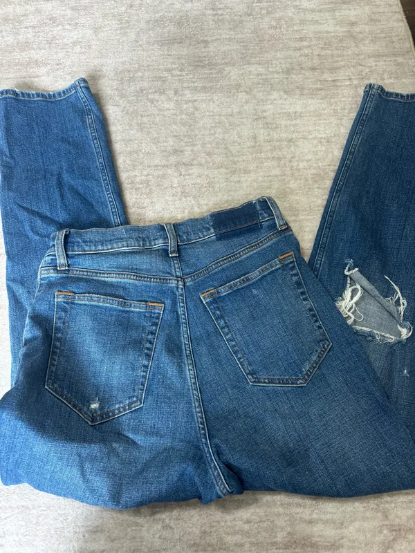 abercrombie & fitch ankle straight ultra high rise curve love jeans size 28/6 - Image 4