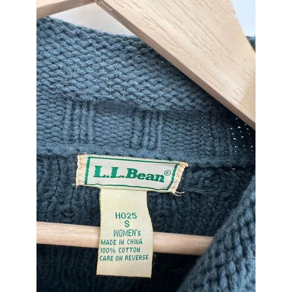 Vintage LL Bean Embroidered Floral Sweater Womens S Cottagecore Knit Grandmacore - Image 7