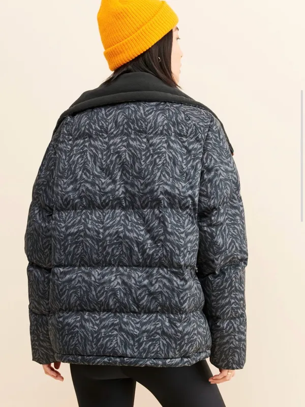 Varley Granville Animal Print Puffer Jacket NWOT $320 - Image 3