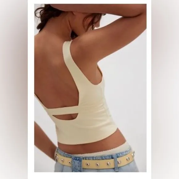 Free People Intimately Just Getting Started Muscle Tank, NWT, in Butter Yellow - Image 2