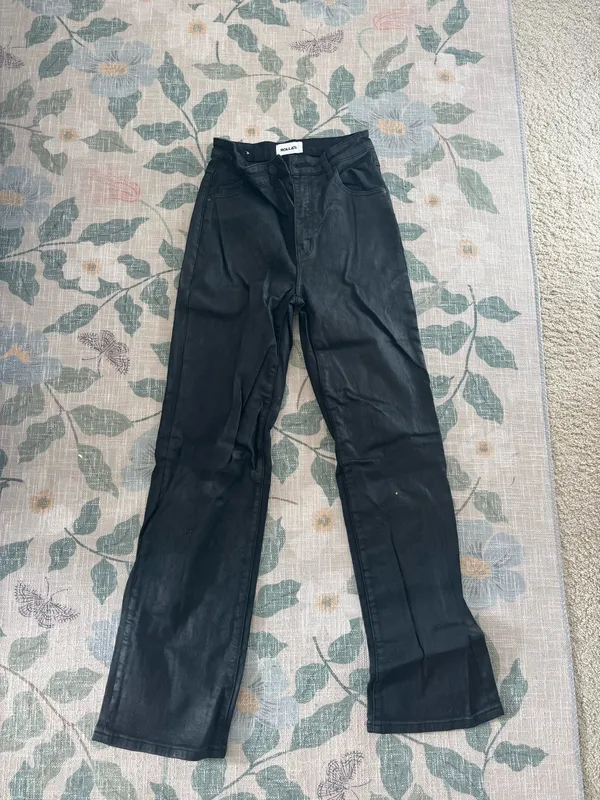 Rolla's Coated Leather Jeans - Image 3