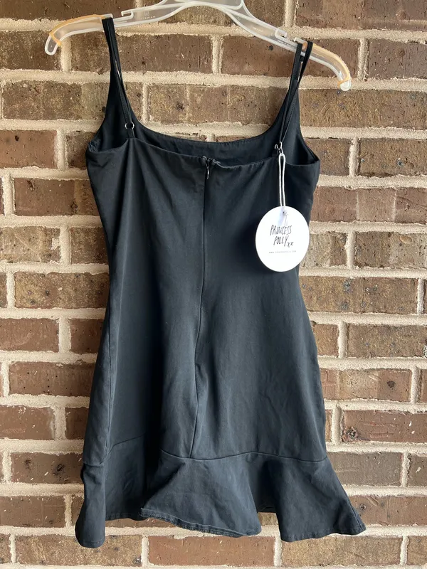 Kiribati Princess Polly Mini Dress Black Ruffle - Image 4