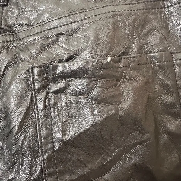 ARITZIA Wilfred Crinkle Faux Leather Pant Black Sz‎ 4 - Image 3