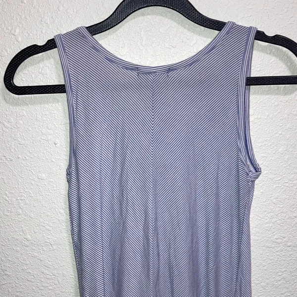 Tucker Tate Striped Embroidered Tank Dress Womens Size L Blue White Sleeveless‎ - Image 6