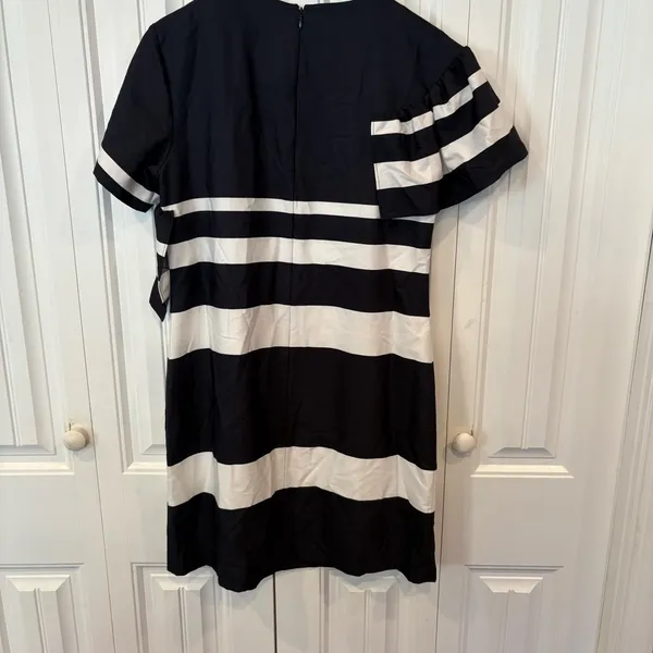 Banana‎ Republic Navy And White Stripe Dress Size Medium - Image 2