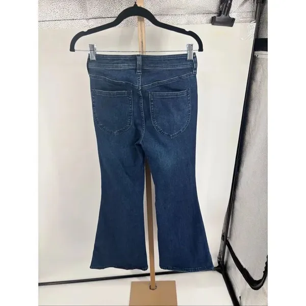 We The Free Kick Flare Jeans Size 27 Short Medium Wash Blue Denim - Image 13