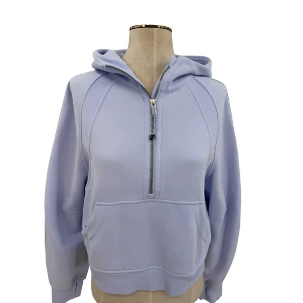 Lululemon Scuba Oversized Half-Zip Hoodie Fleece Lavender Pullover XS/S - Image 2