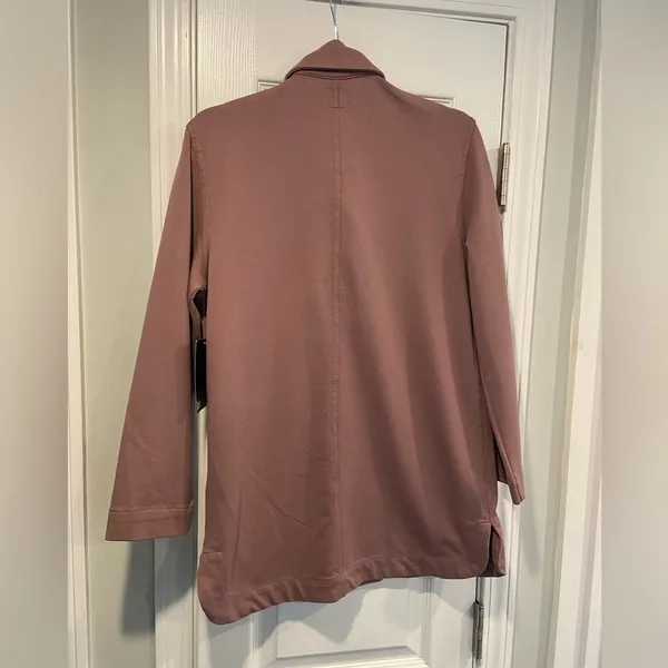 NWT Lee Layers Size XS Mauve Long Sleeve Button Front Collared Shacket Shirt - Image 7